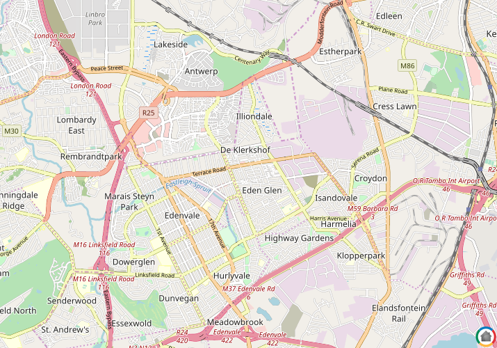 Map location of Clarenspark